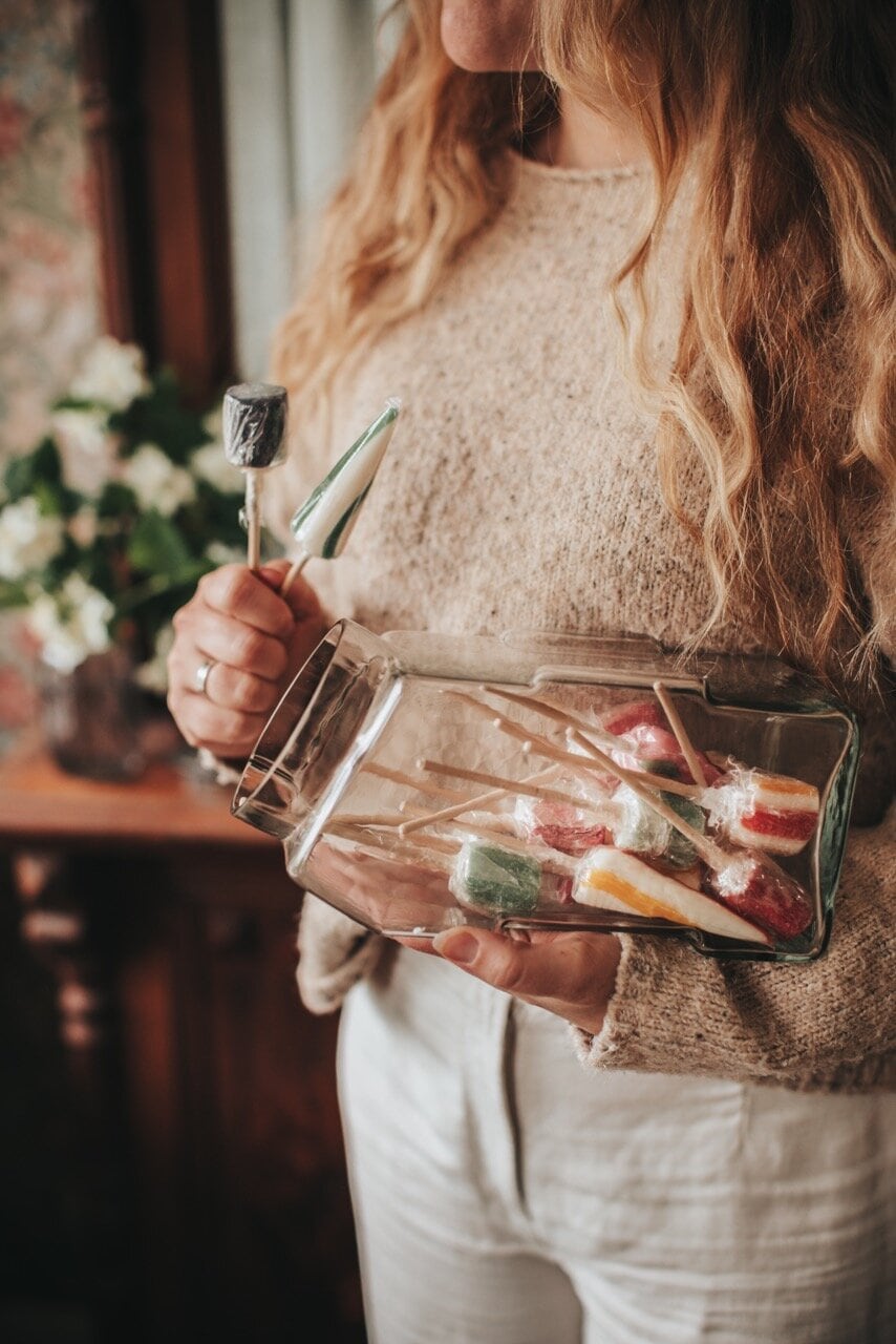 Glass Jar Stackable w. Lid Small