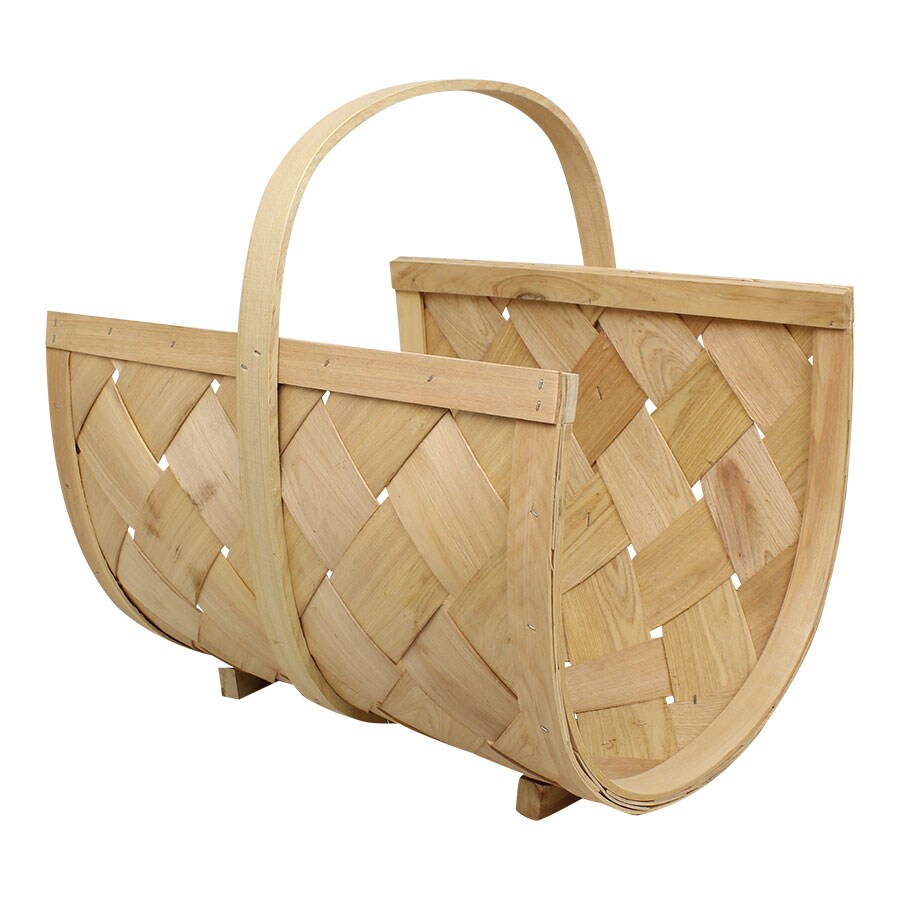 Wood Basket Firewood S/2 Natural