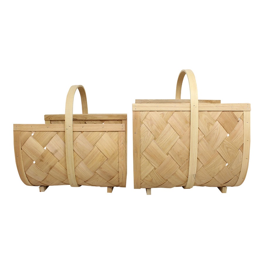 Wood Basket Firewood S/2 Natural