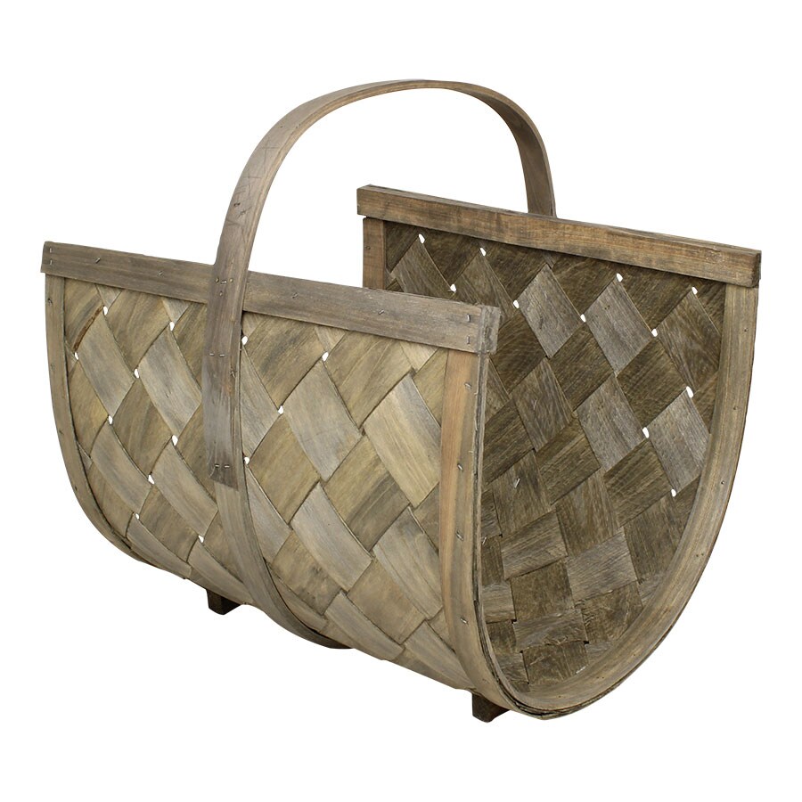 Wood Basket Firewood S/2 Grey