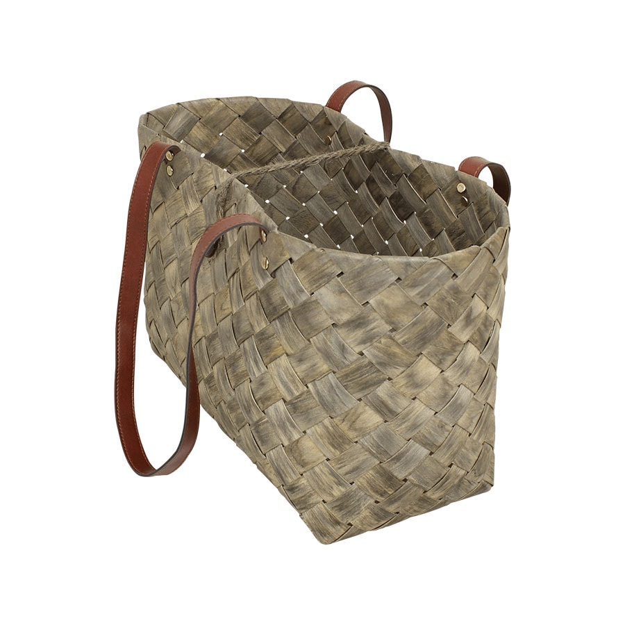 Beach Bag Wood Grey