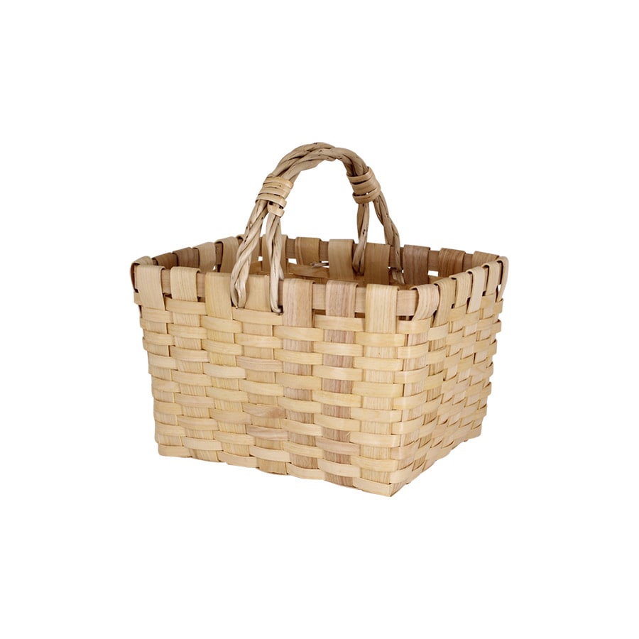 Jadvick beginner split wood w/handle basket weaving kit, 12"x8  x8" sealed