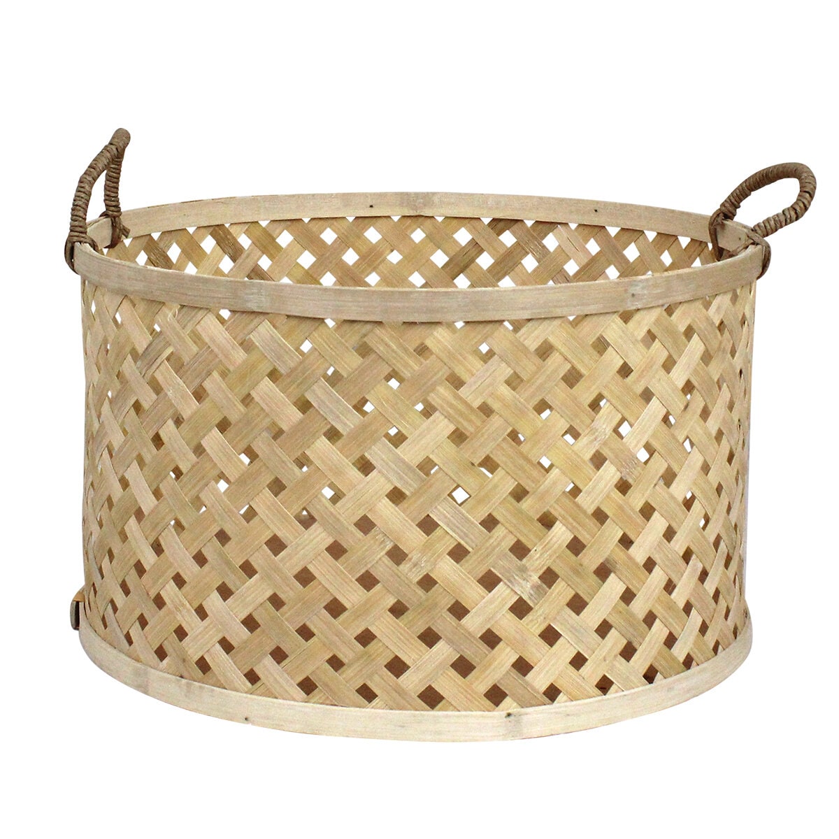 Round Basket w. Handle Ida S/3 Nature