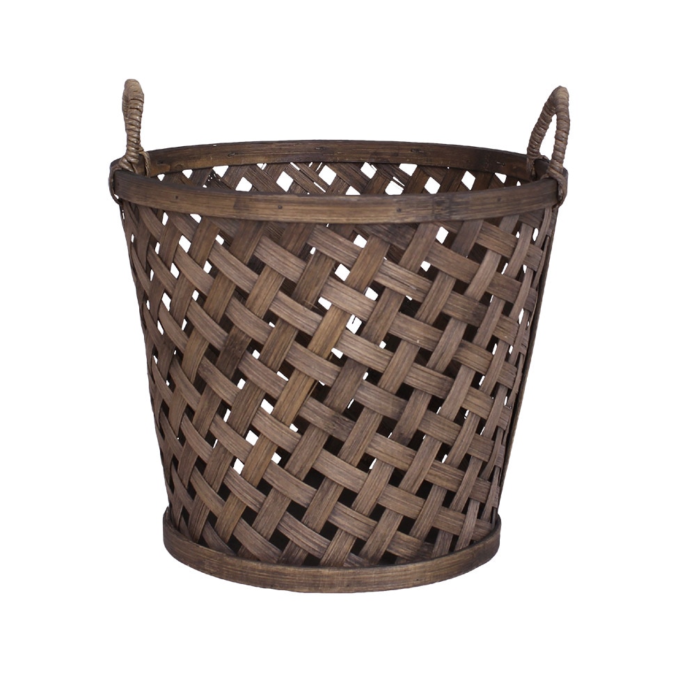 Coned Basket w. Handle Ida Medium Brown