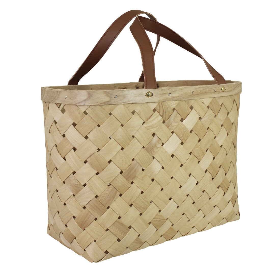 Wooden Basket Monica S/3 Natural
