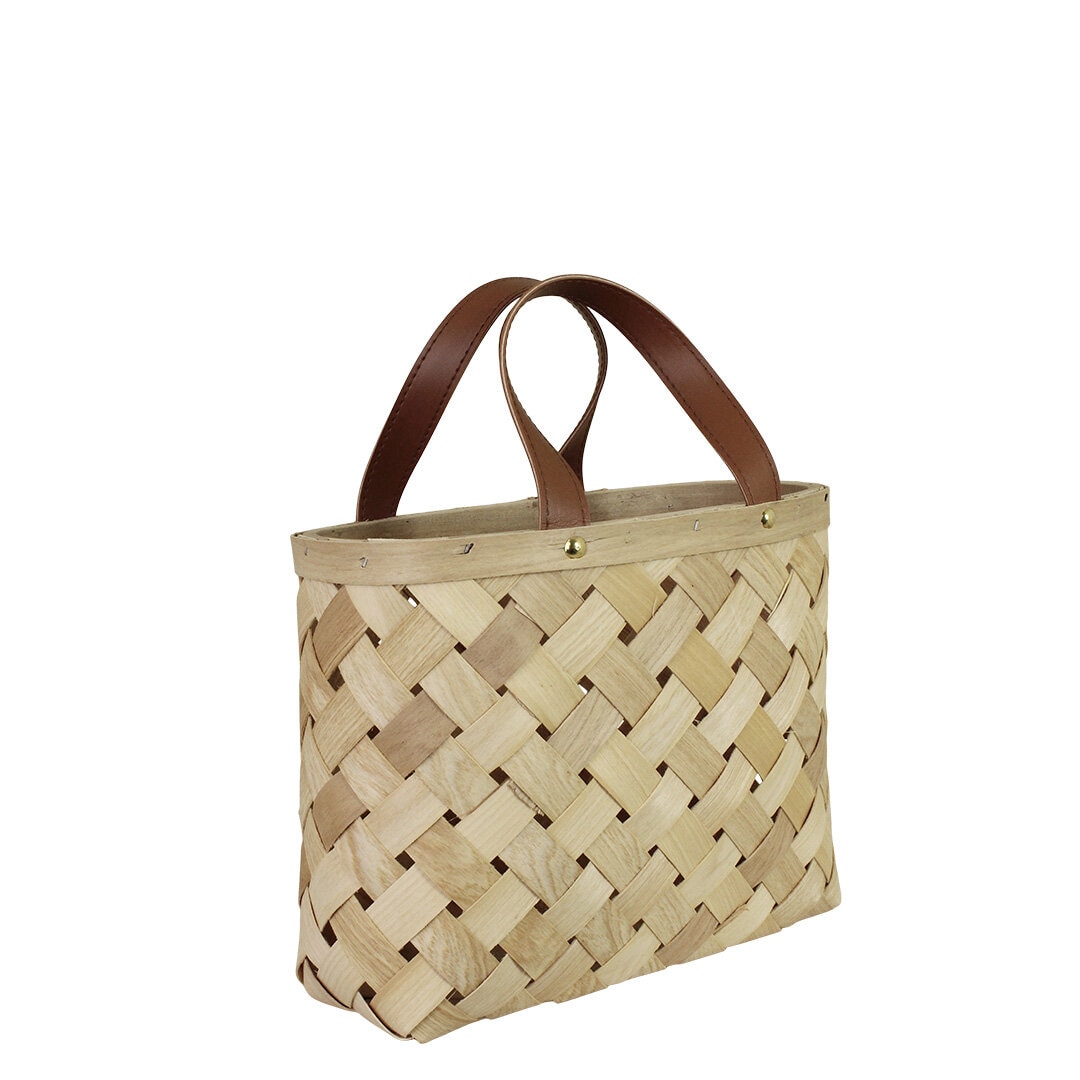 Wooden Basket Monica S/3 Natural