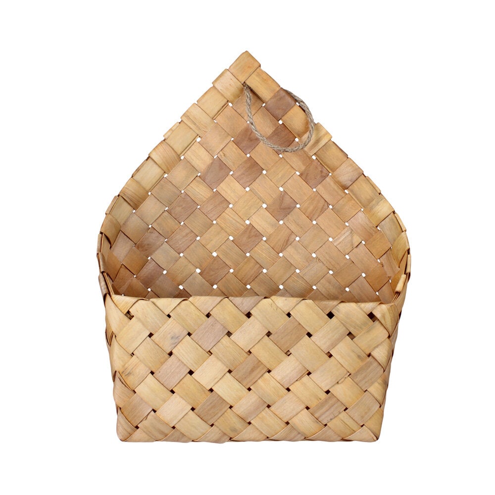 Wood Wall Basket Freja Nature S/2