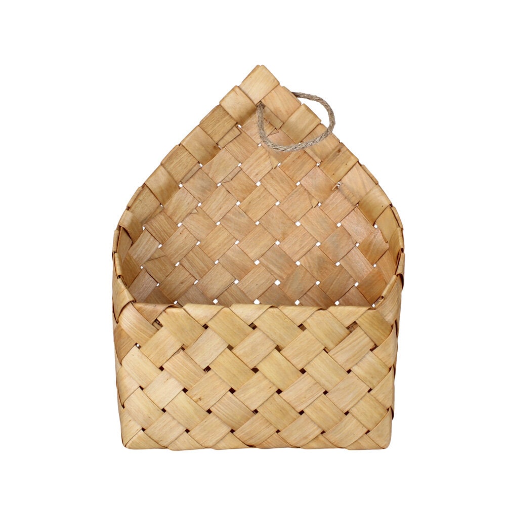 Wood Wall Basket Freja Nature S/2