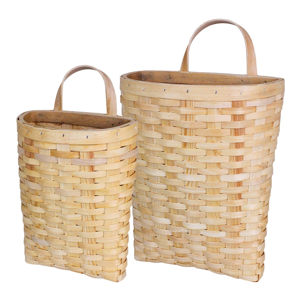 Wood Basket Siri Nature S/2