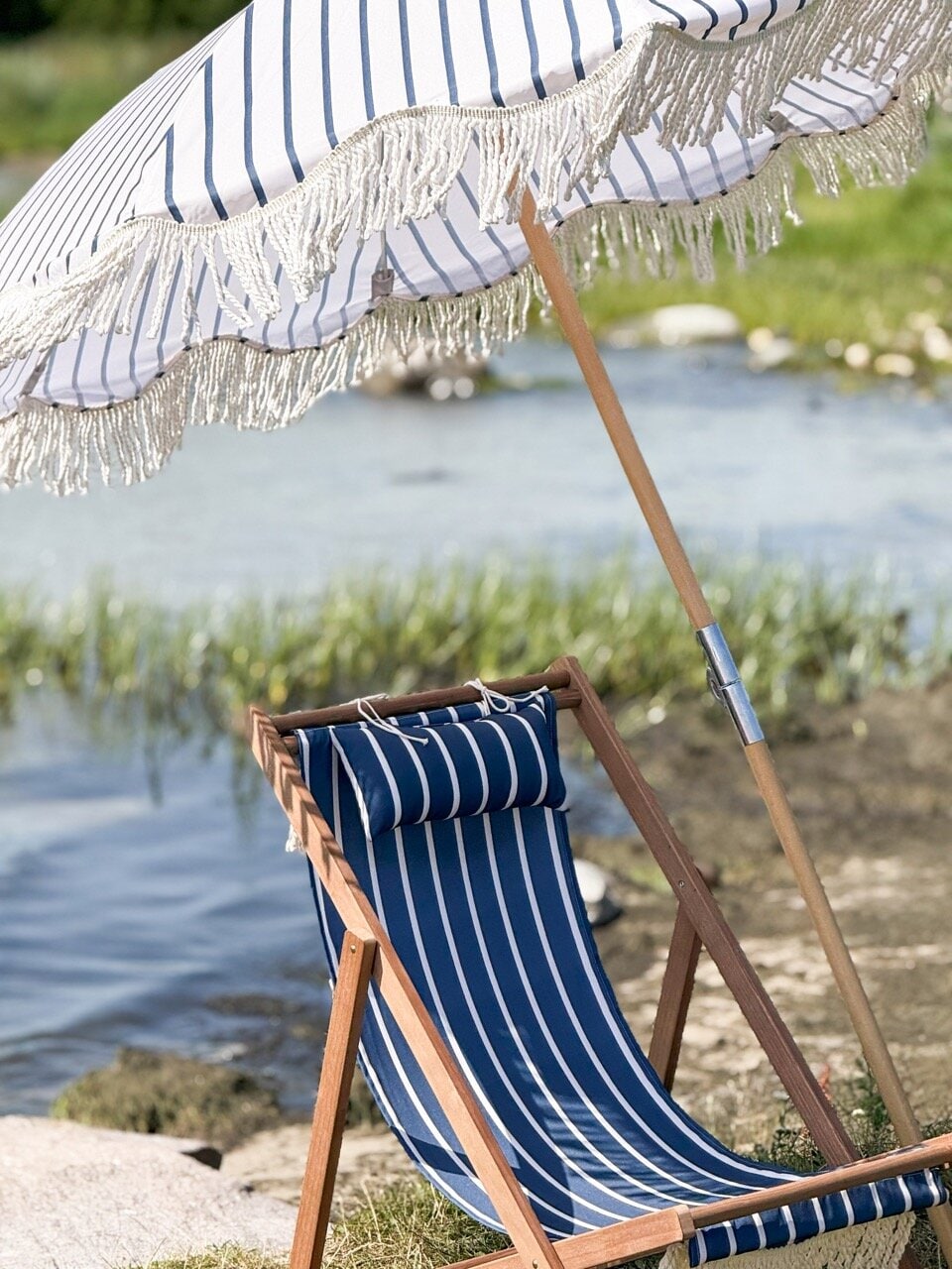 Deck Chair August Stripe Blue/White