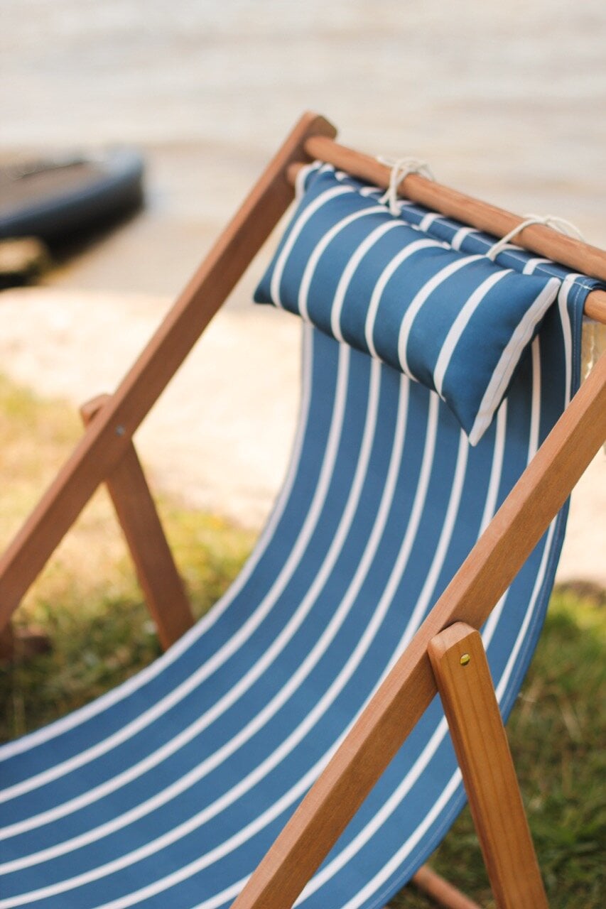 Deck Chair August Stripe Blue/White