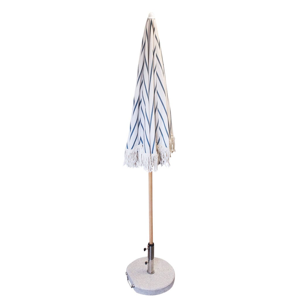 Parasoll August Rand Offwhite/Blå