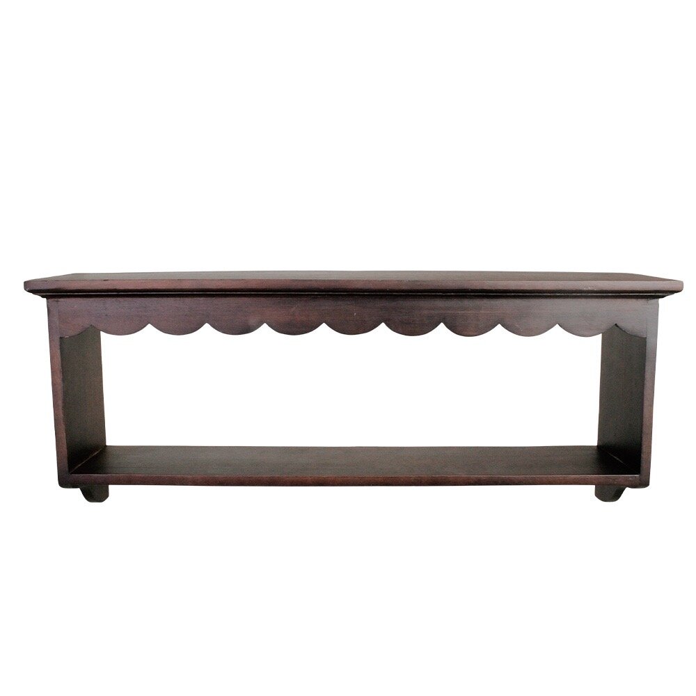 Wooden Wall Shelf Alf - Brown