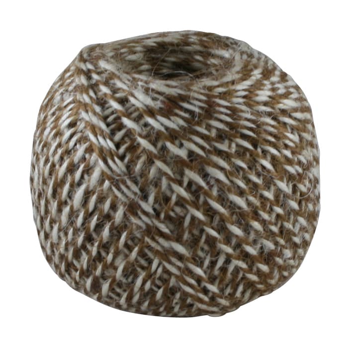 Twine of Jute Round Brown/White