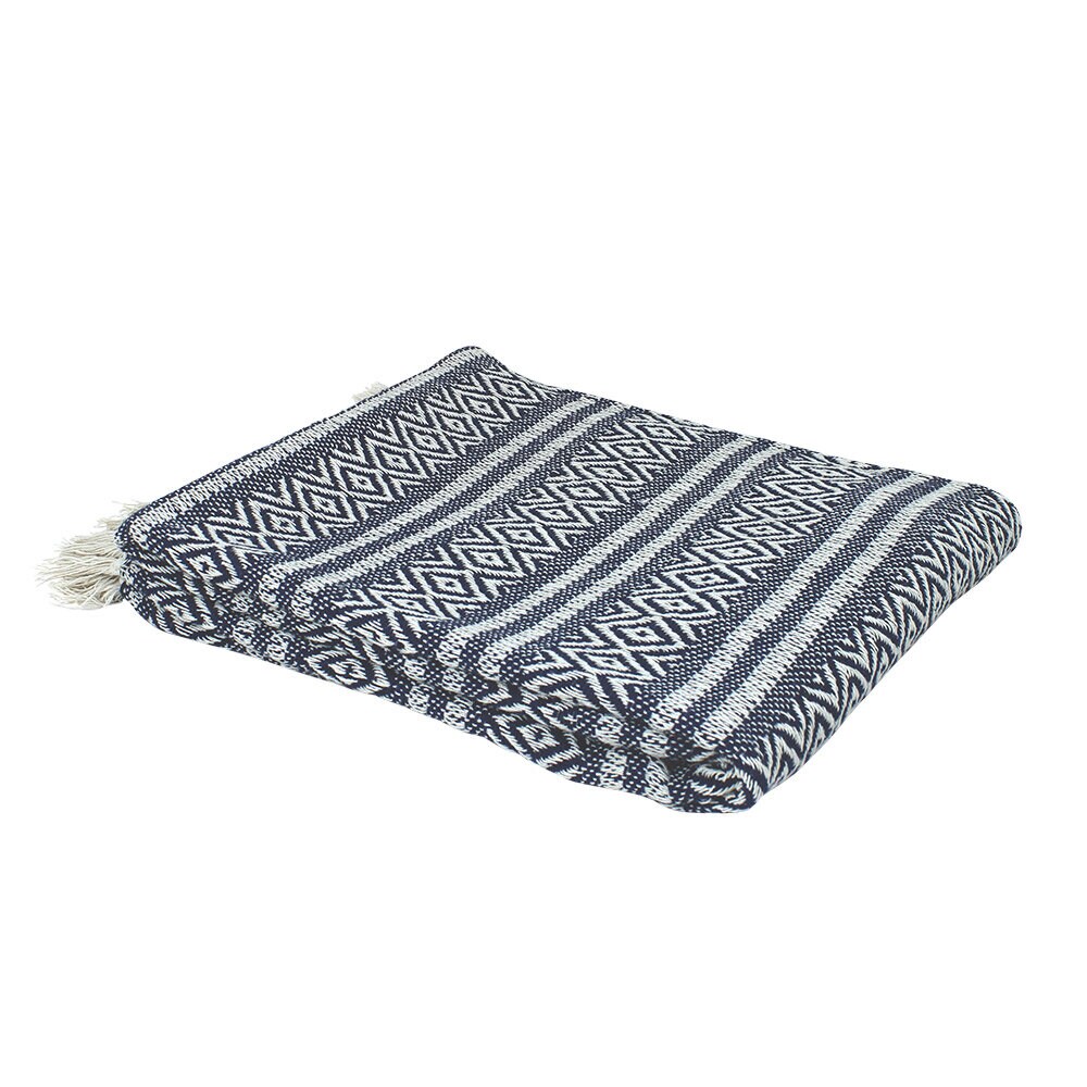 Plaid Hillevi Dark Blue