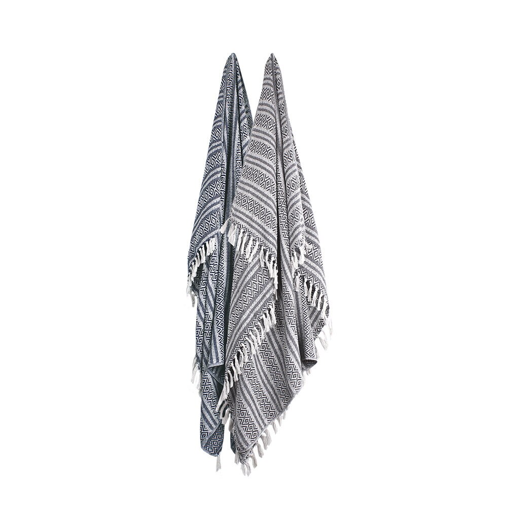 Plaid Hillevi Dark Blue