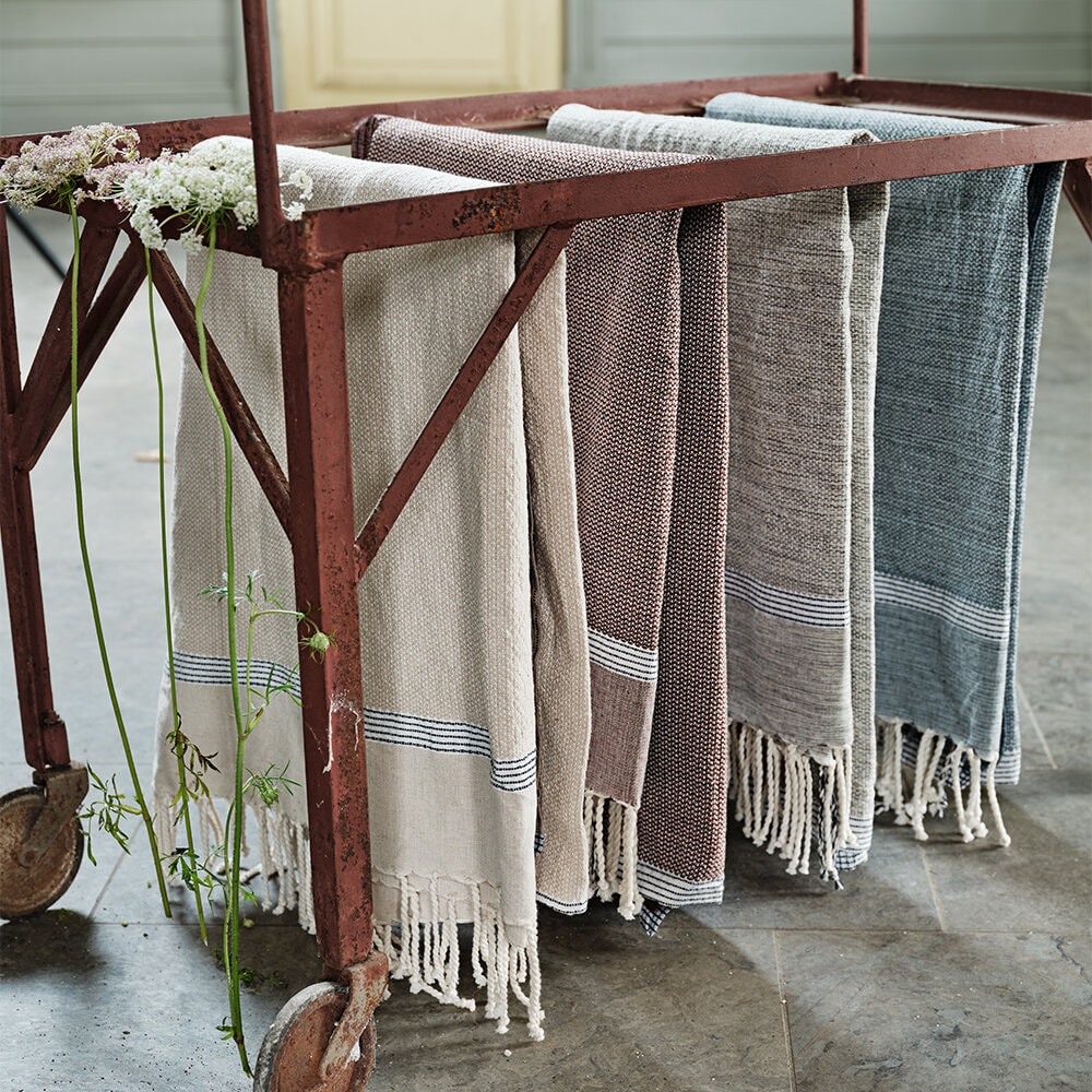 Handduk/Duk Fouta Vinröd