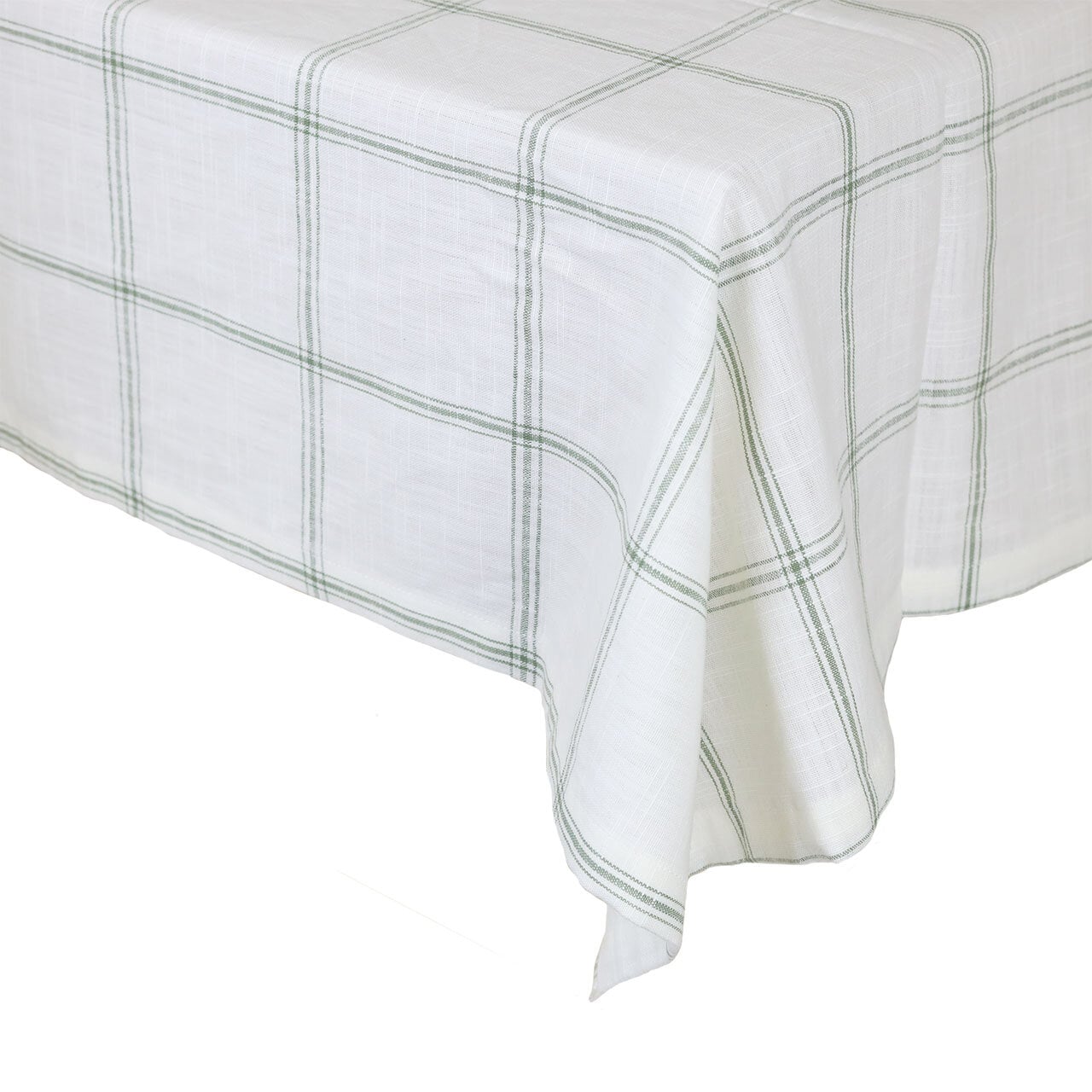 Table Cloth Alma White/Green