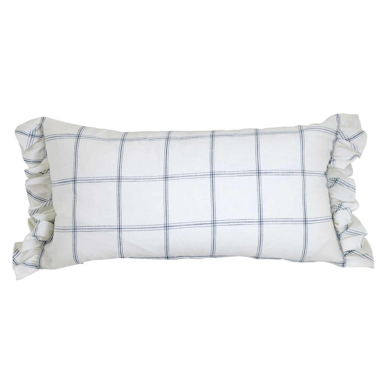 Cushion Cover Alma 35 x 65 White/Blue