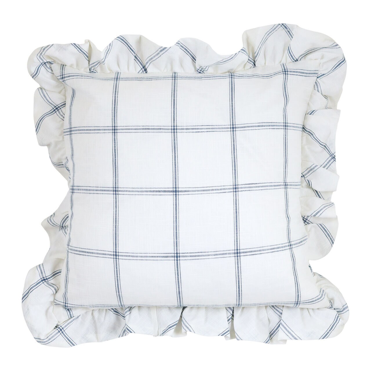 Cushion Cover Alma 45 x 45 White/Blue