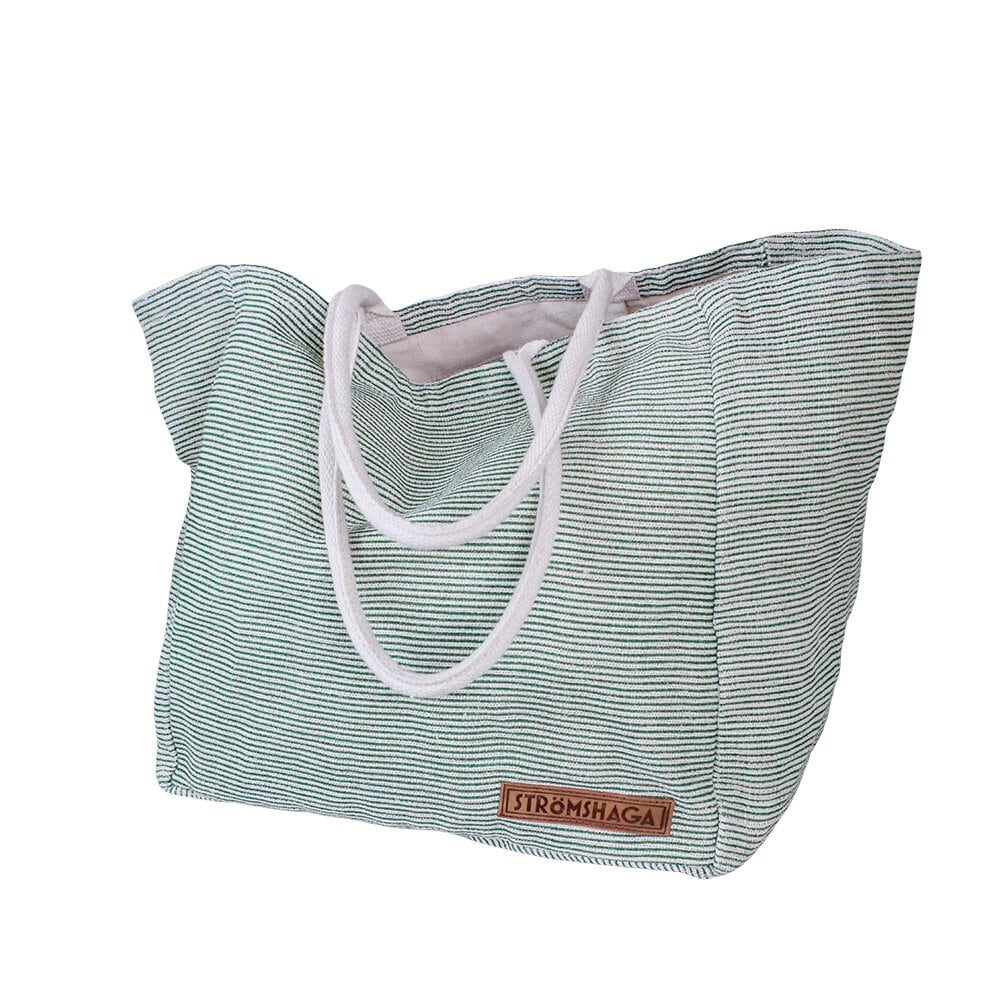 Beach Bag Ester Green/White