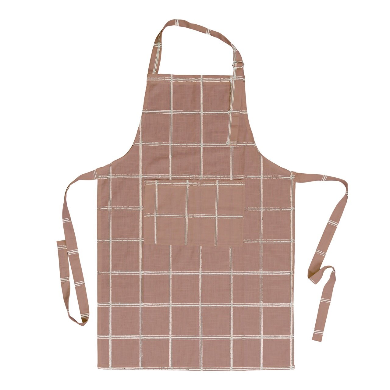 Apron Alma Terracotta/White