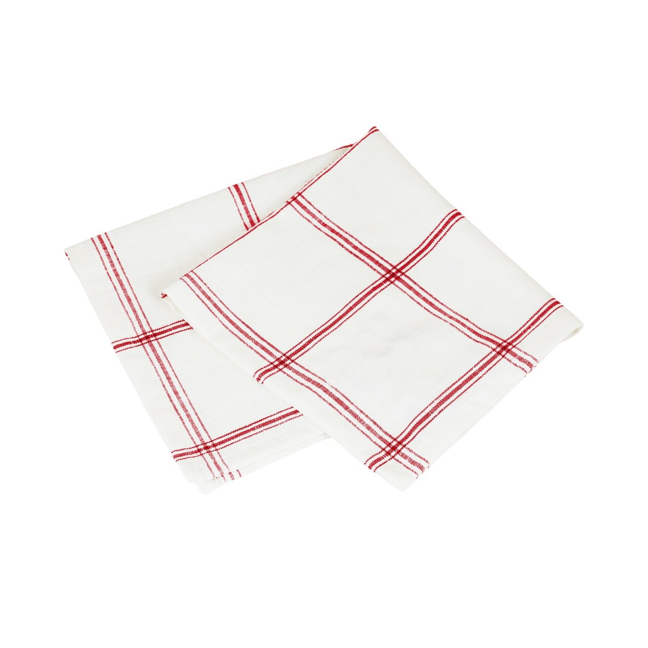 Napkin Alma White/Red