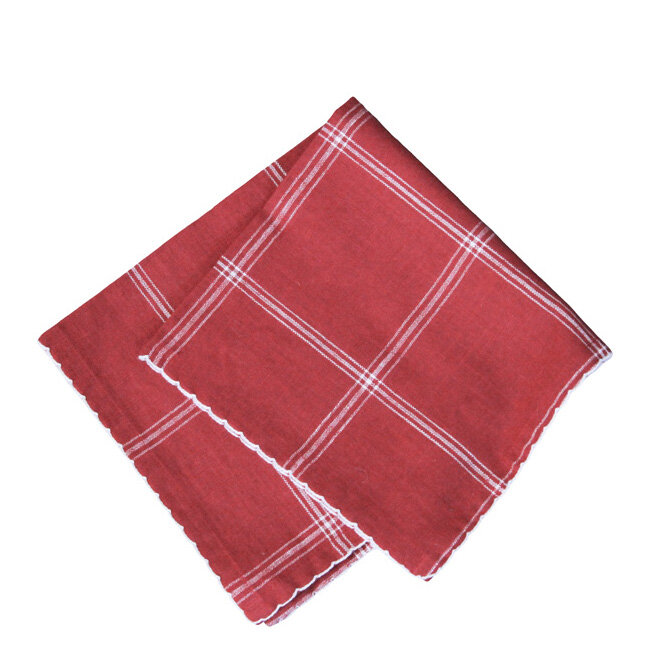 Napkin Alma Red/White