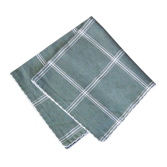 Napkin Alma Green/White