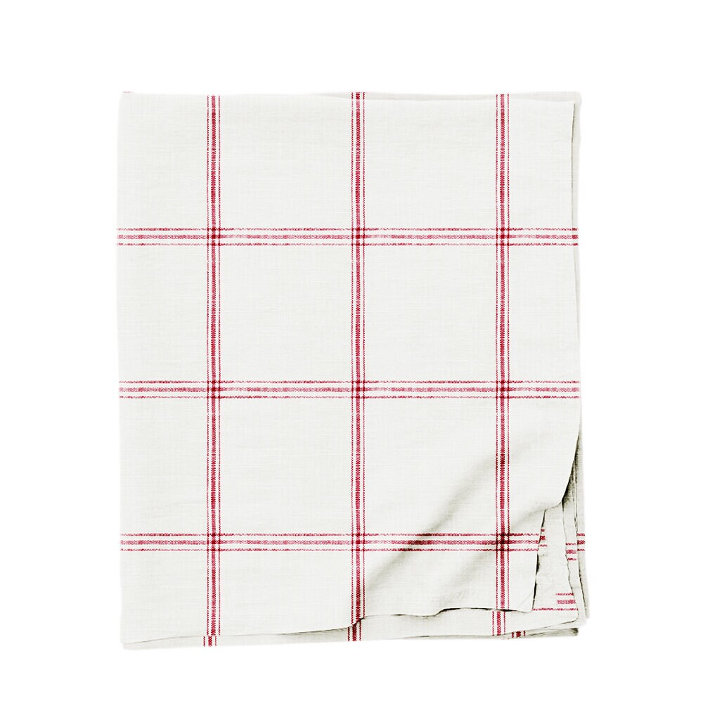 Table Cloth Alma White/Red