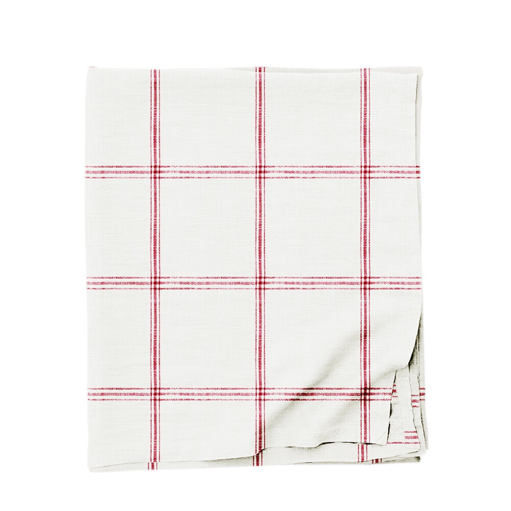 Table Cloth Alma White/Red