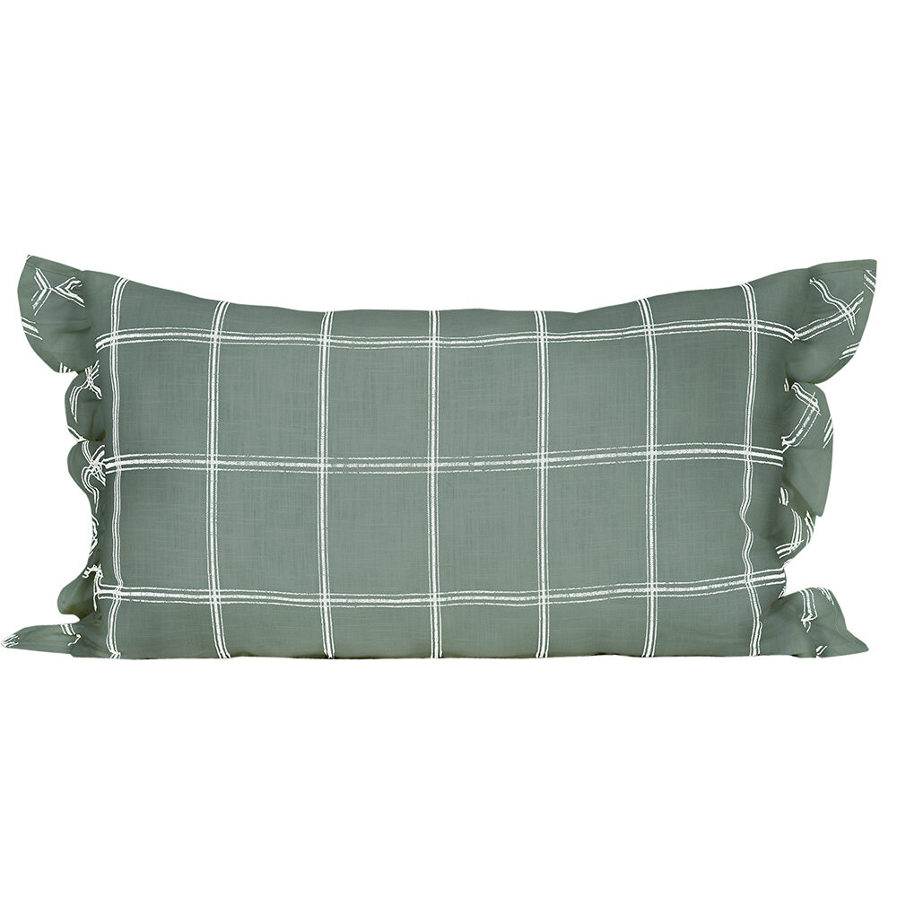 Cushion Cover Alma 40 x 60 Green/White