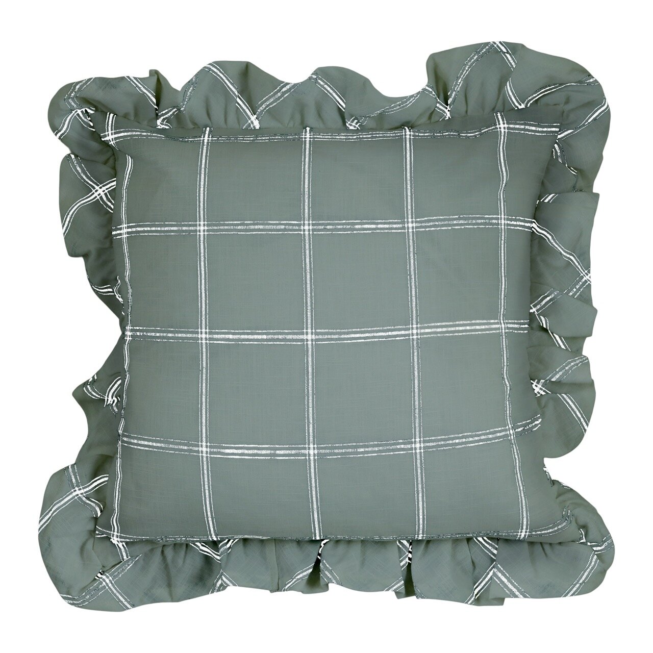 Cushion Cover Alma 45 x 45 Green/White