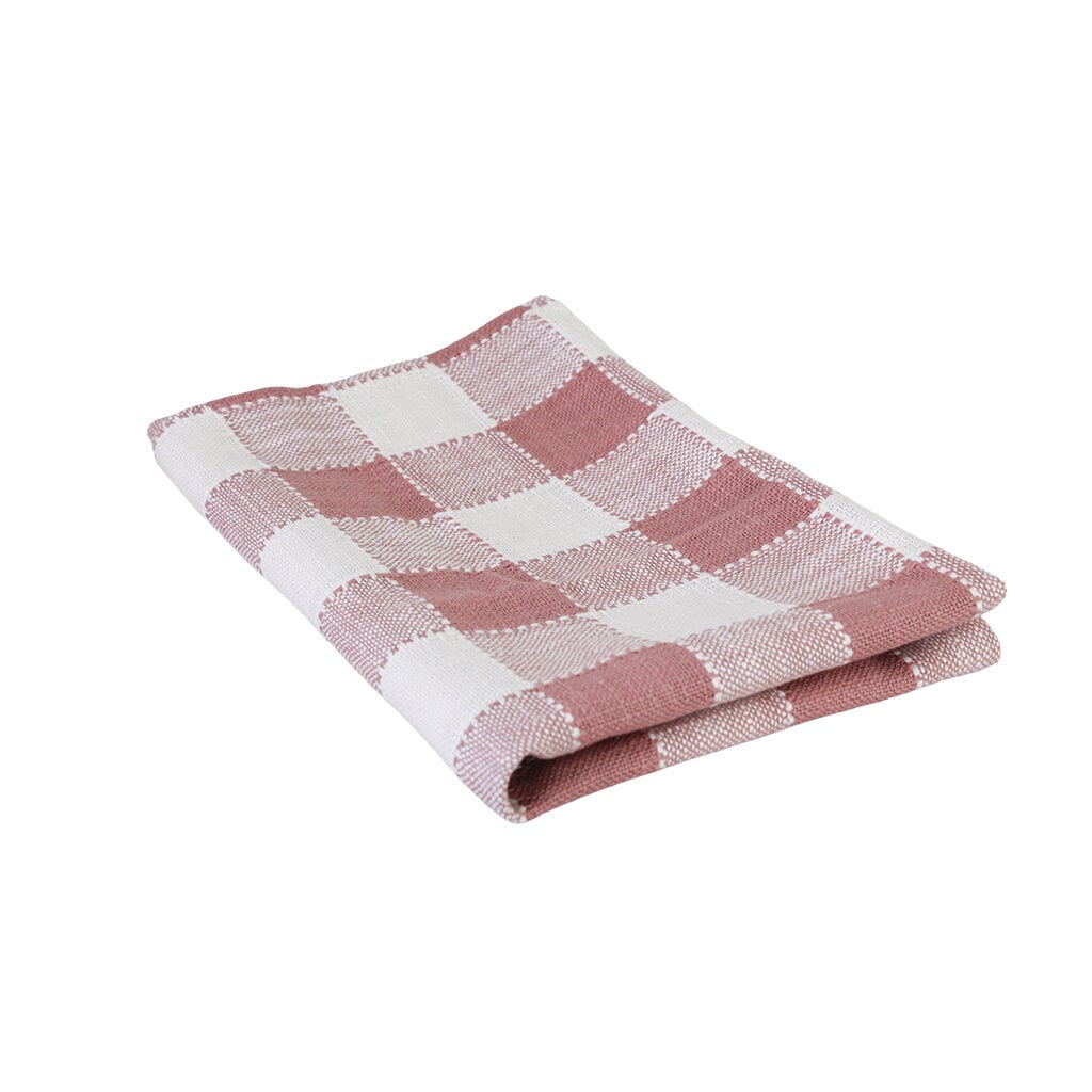 Kökshandduk Ida Ruta Rosa/Vit