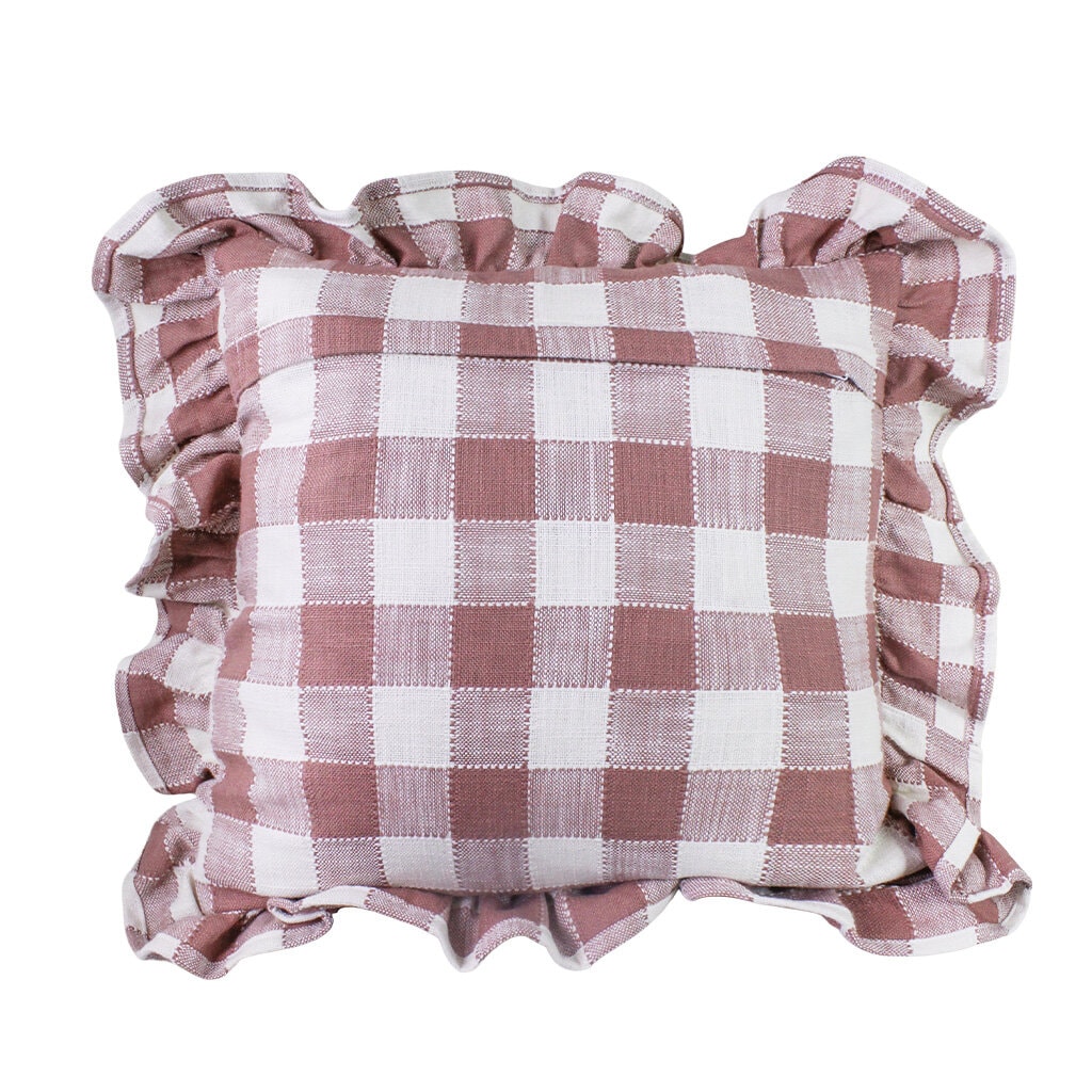 Cushion Cover Ida Check Pink/White