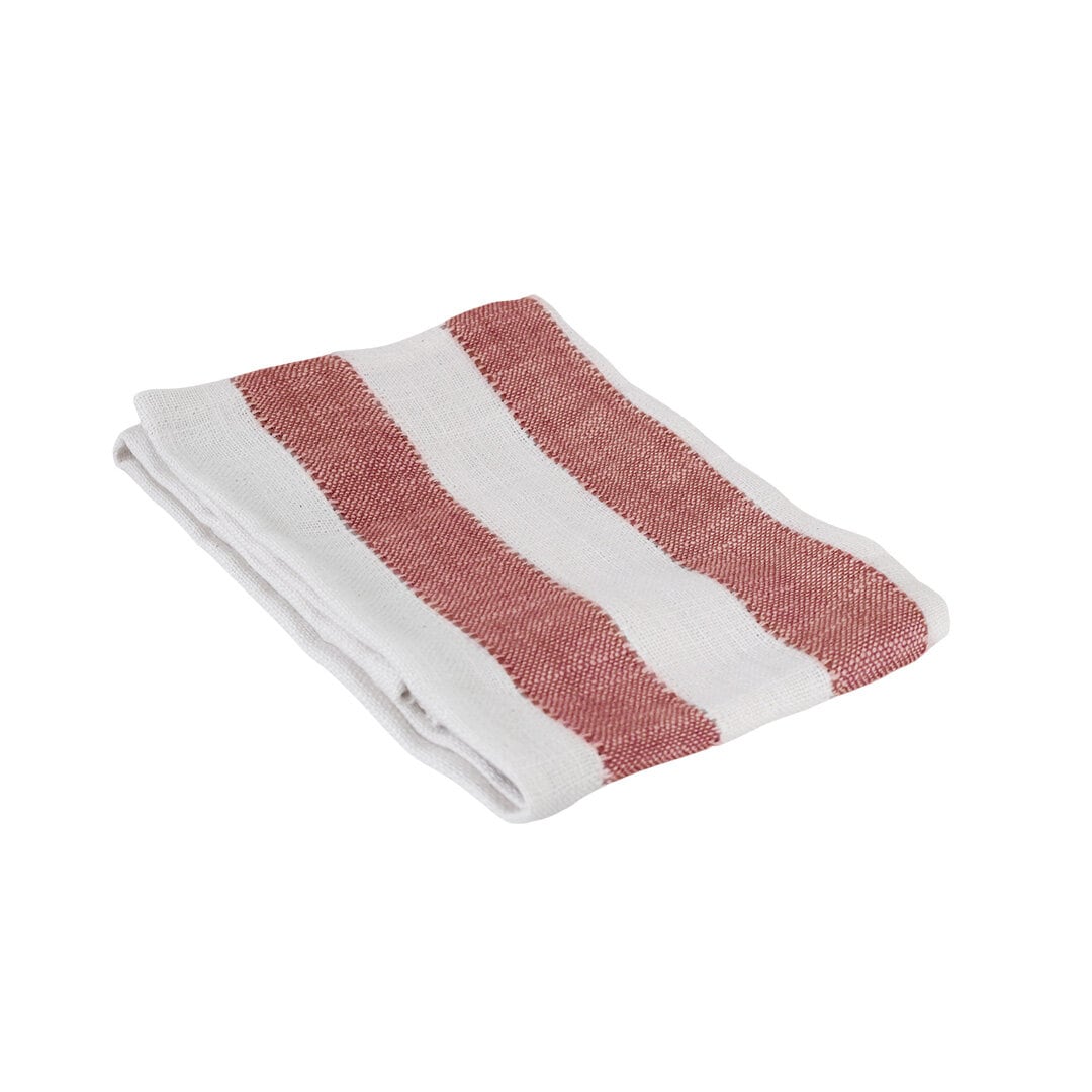 Kitchen Towel Ida Stripe Red/White