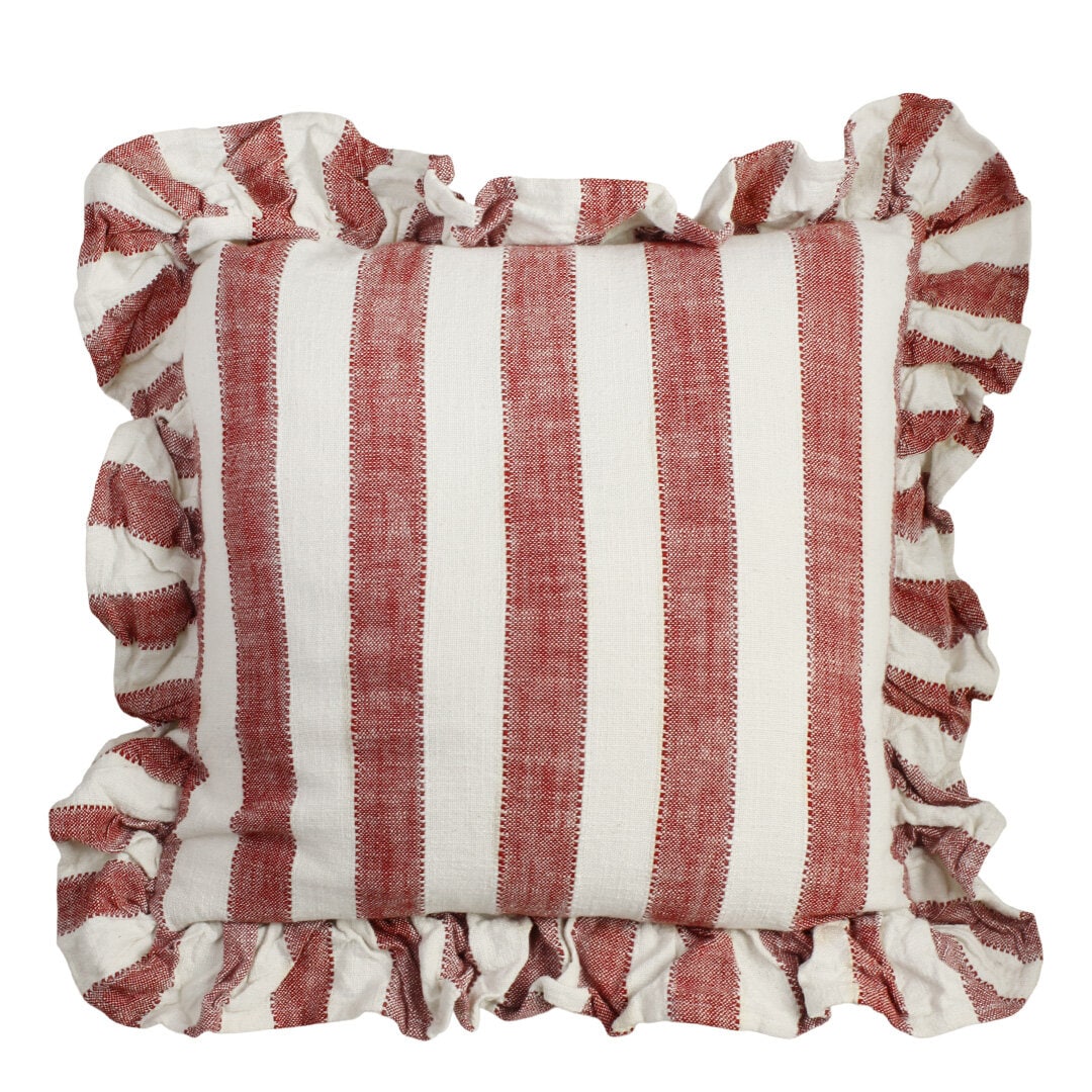 Cushion Cover Ida Stripe Red/White