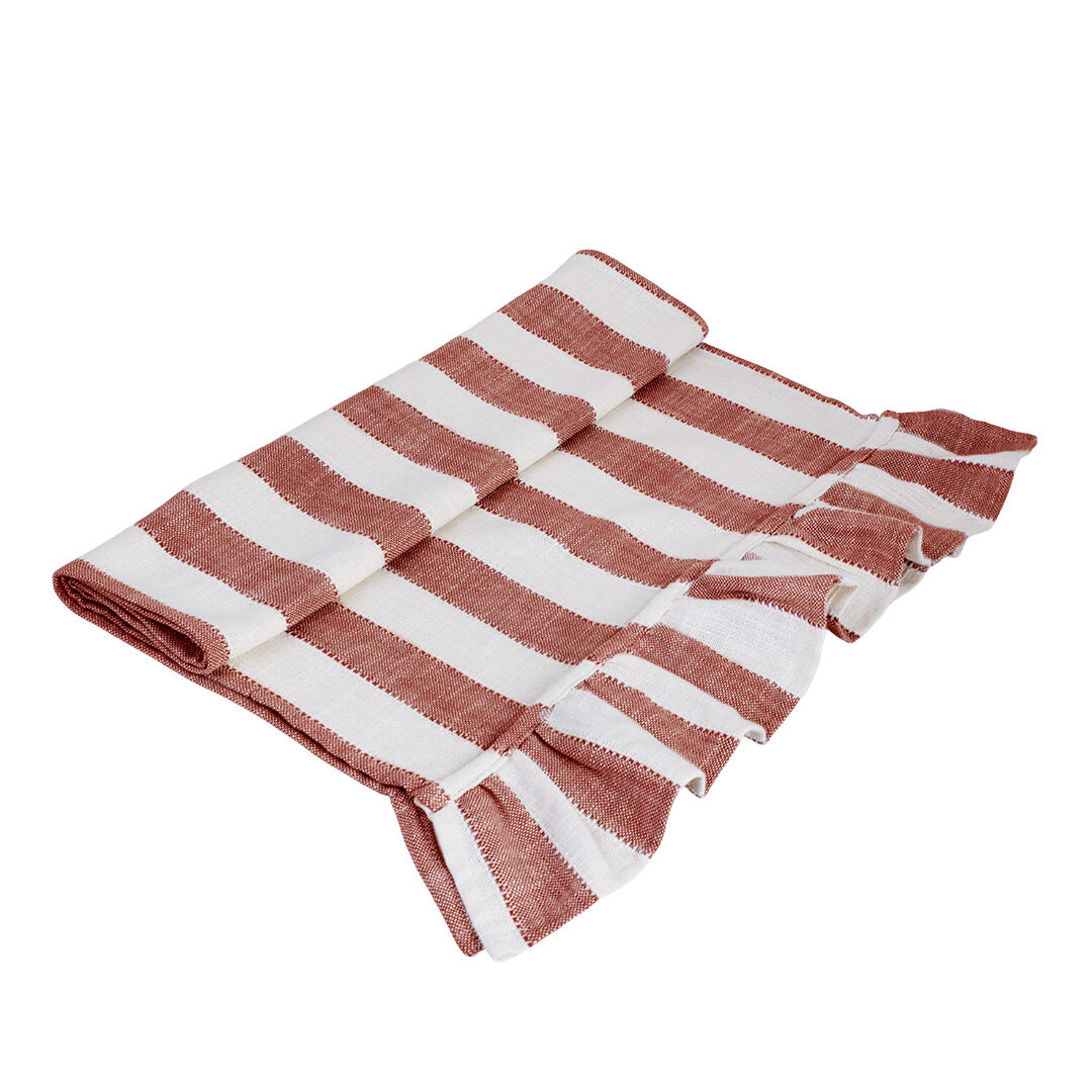 Table Runner Ida Stripe Red/White