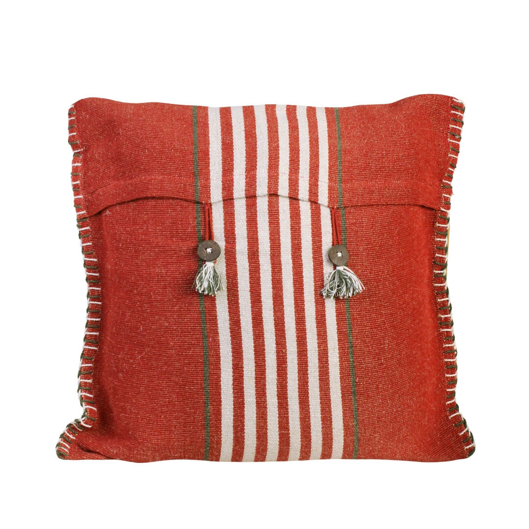 Cushion Cover Risveden 50 x 50 Rust/Off White