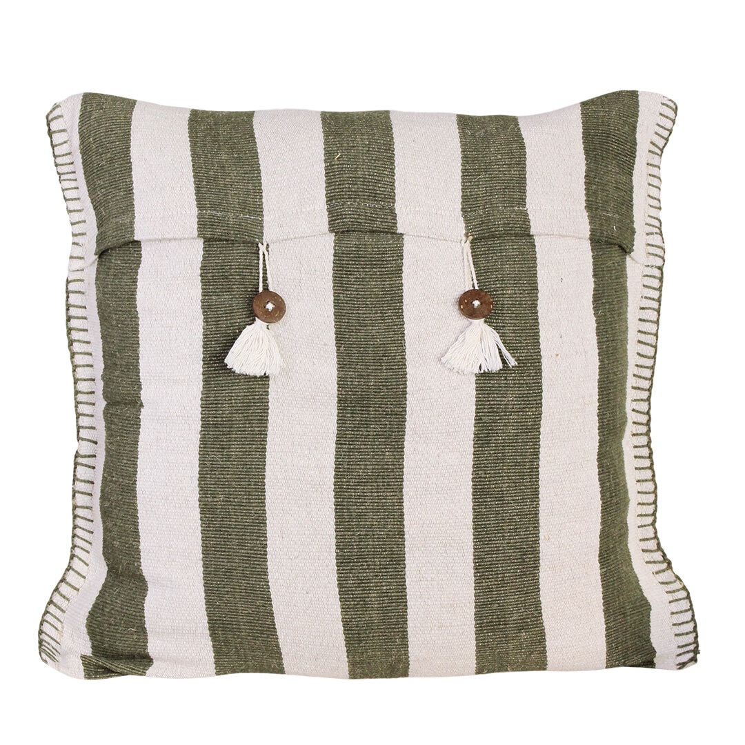Cushion Cover Finnveden 50 x 50 Off White/Green