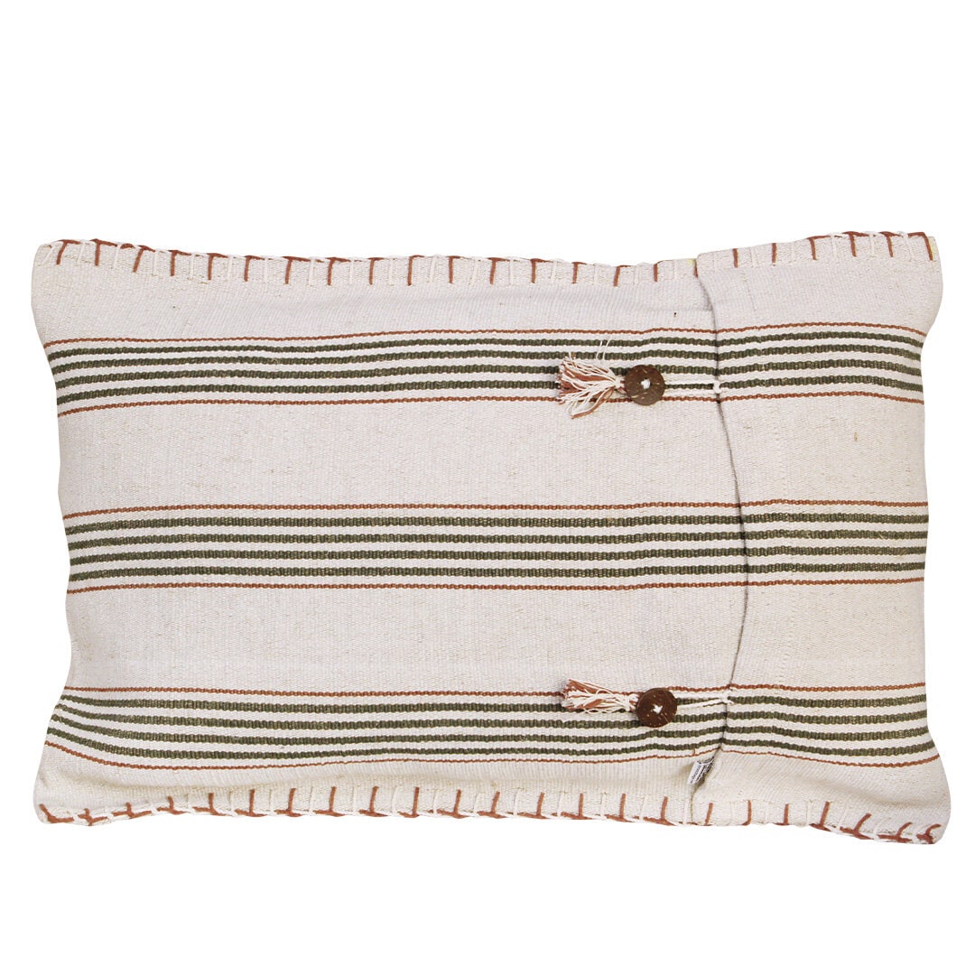Cushion Cover Holaveden 40 x 60 Off White/Green