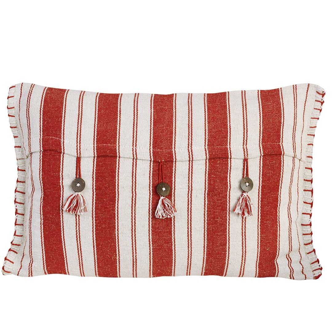 Cushion Cover Tiveden 40 x 60 Red/Off White