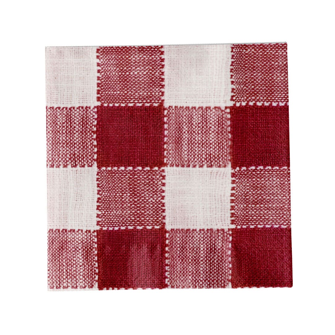 Paper Napkin Ida Square Red/White