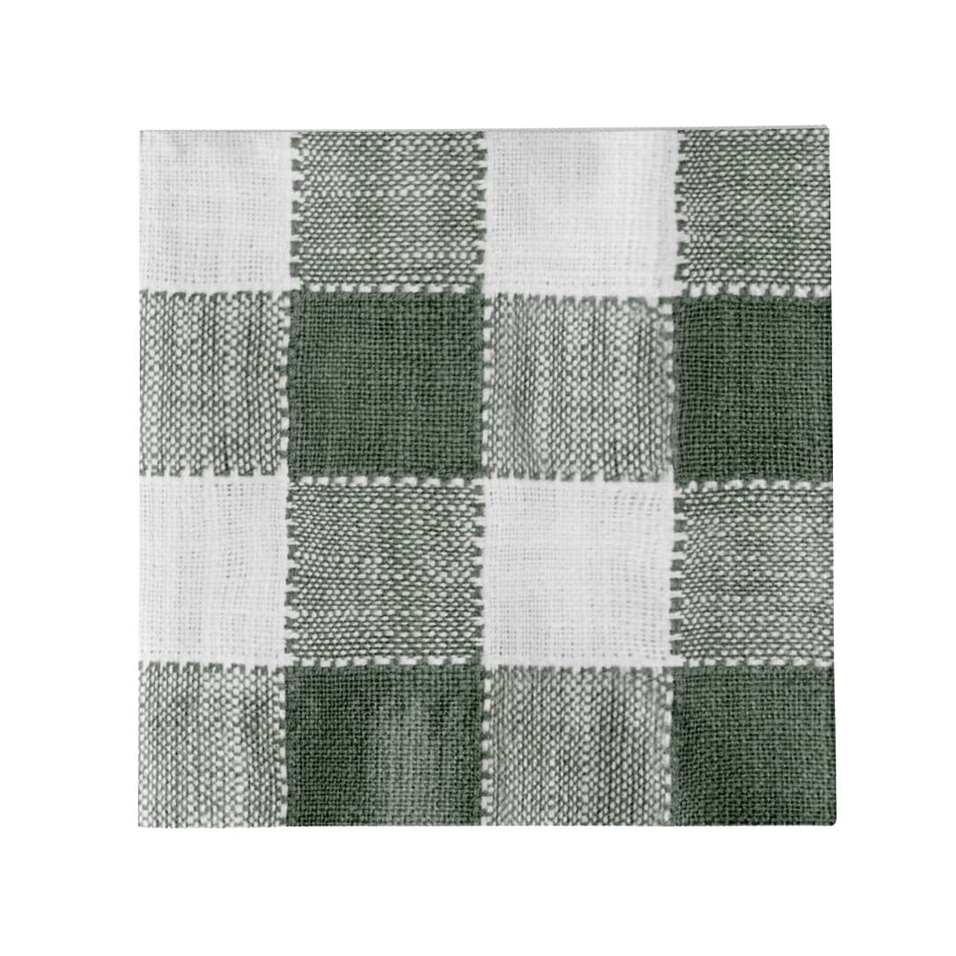 Paper Napkin Ida Square Green/White