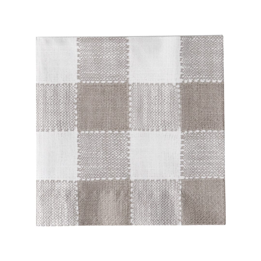 Paper Napkin Ida Square Beige/White