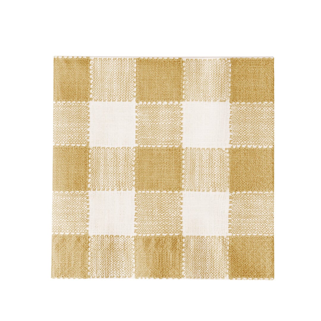 Paper Napkin Ida Square Yellow/White