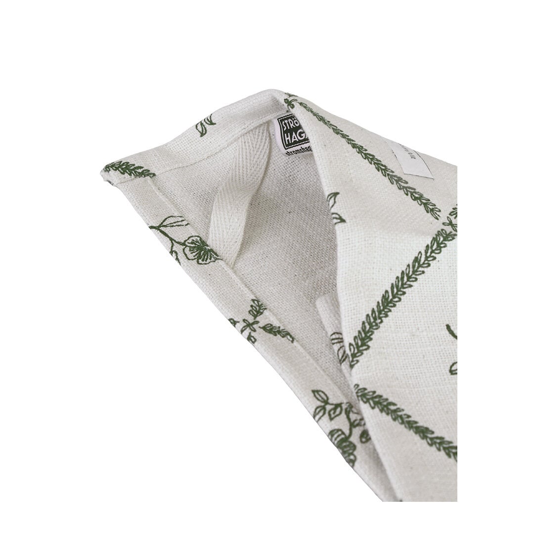 Kökshandduk Lovisa Grön/Vit