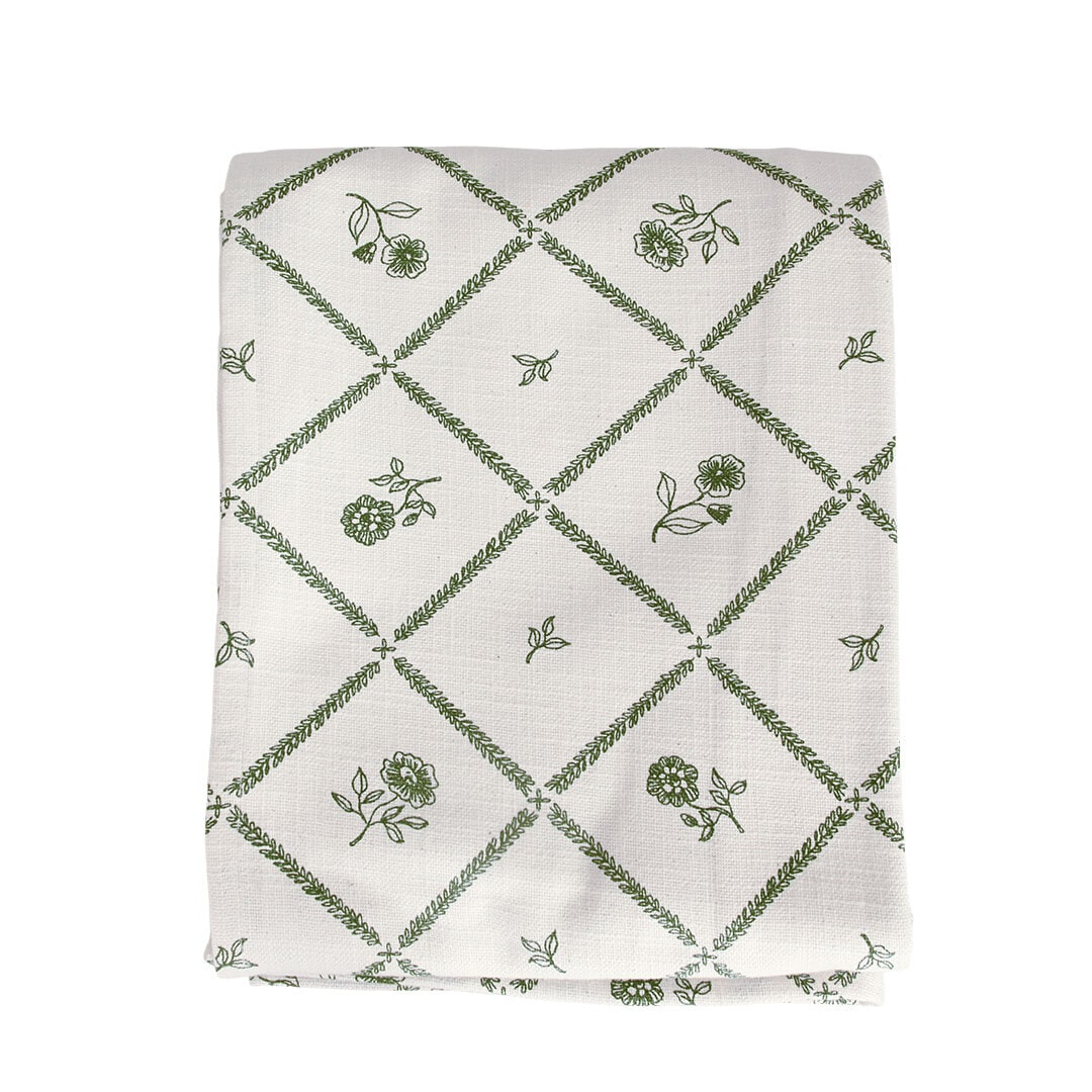 Duk Lovisa 140 x 240 Grön/Vit