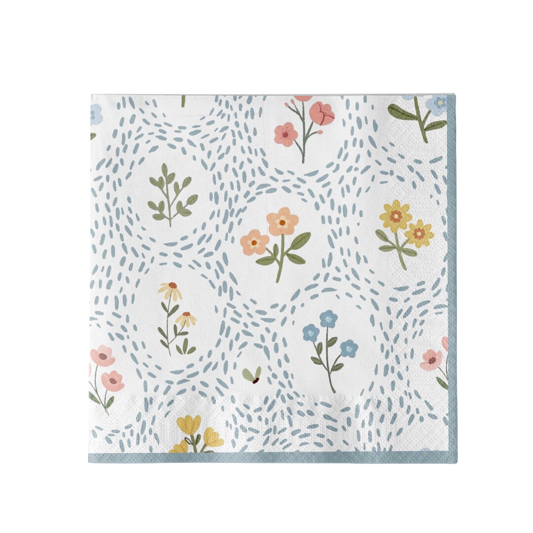 Pappersservett Fleur