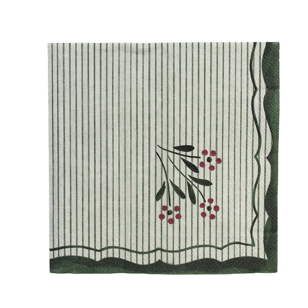 Paper Napkin Esther Wildflower Green